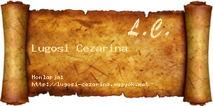Lugosi Cezarina névjegykártya
